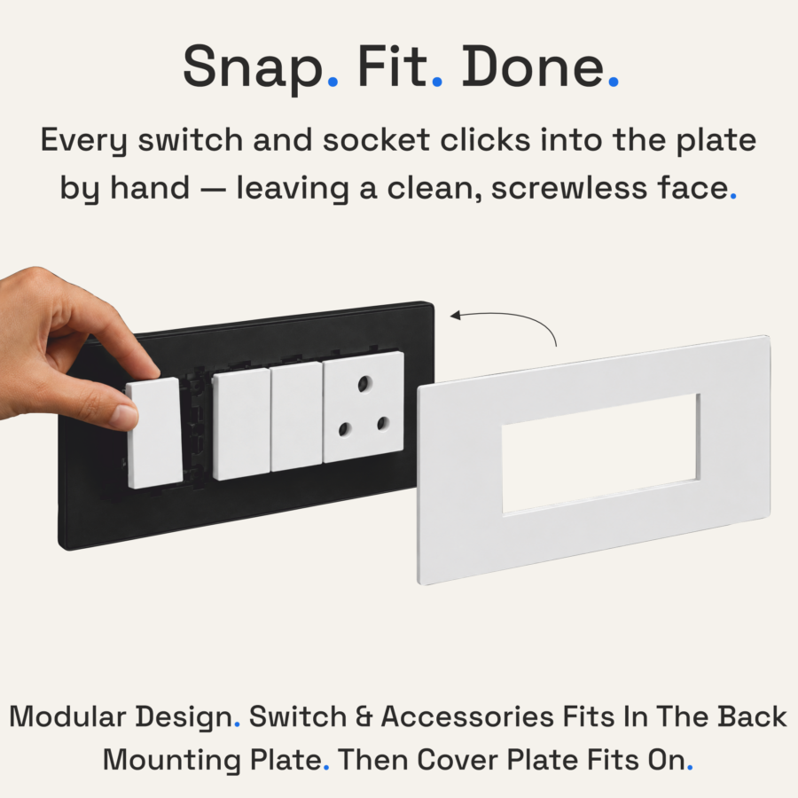 13 Amp Socket | 2M | Lunar White