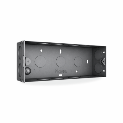 6 Module Anti-Rust Metal Box | 6M | Steel Grey