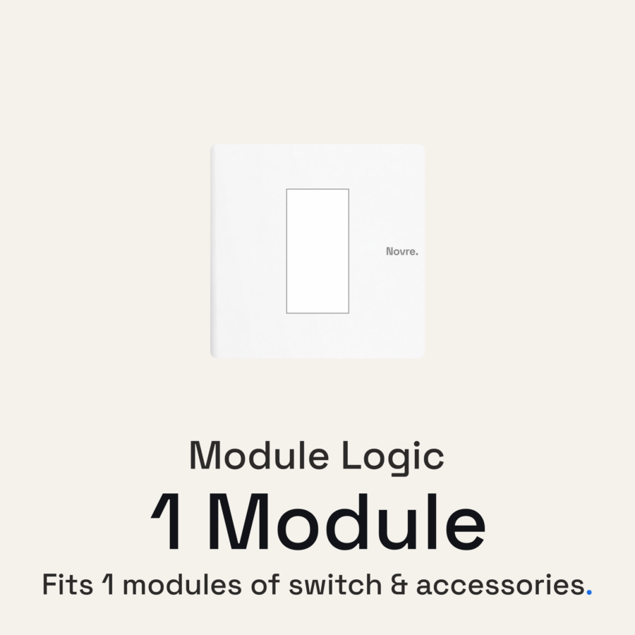 1 Module Core Plate | 1M | Lunar White