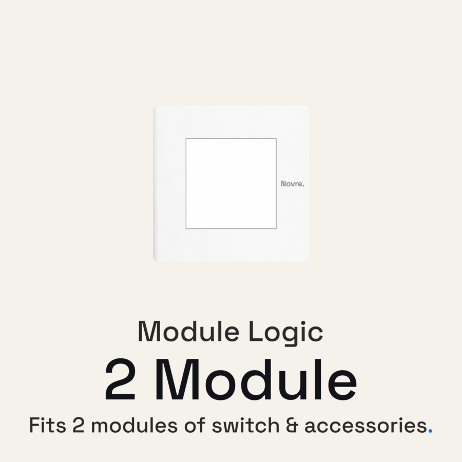 2 Module Core Plate | 2M | Lunar White