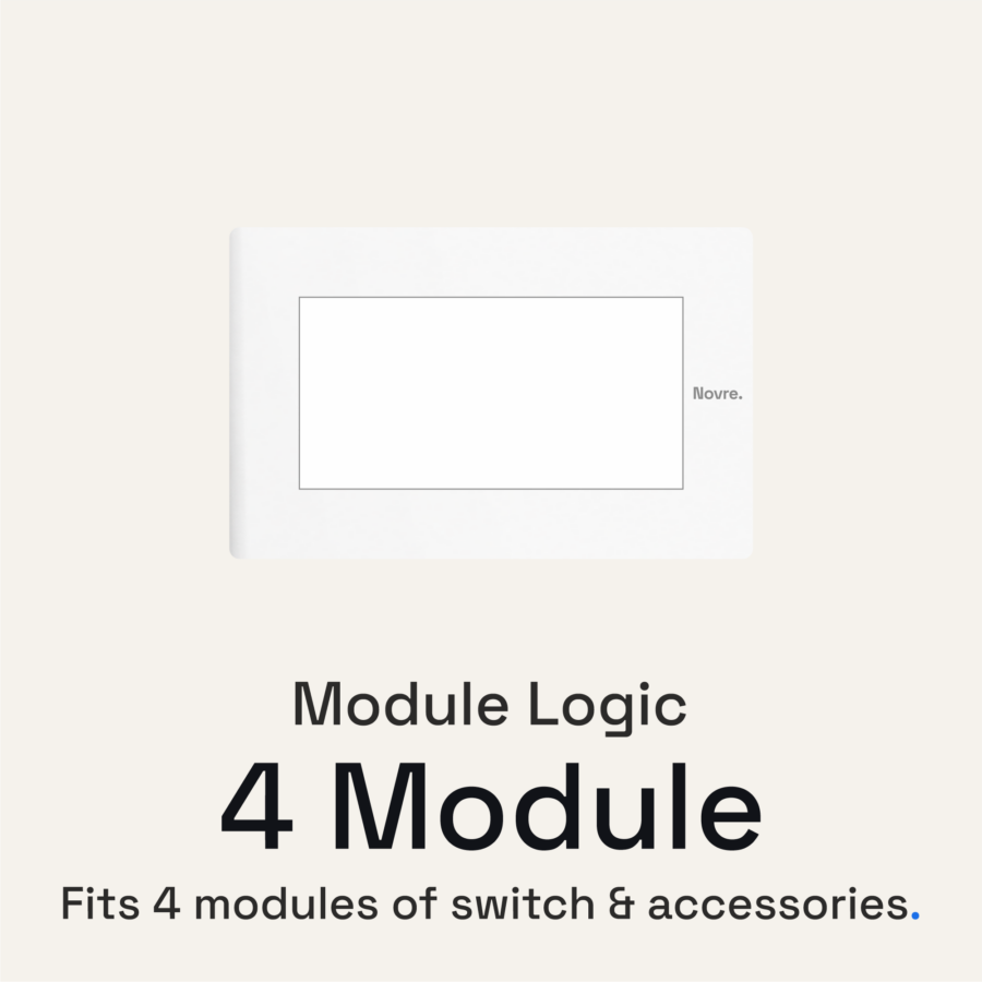 4 Module Core Plate | 4M | Lunar White