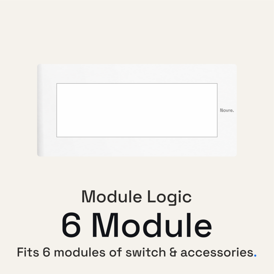 6 Module Core Plate | 6M | Lunar White