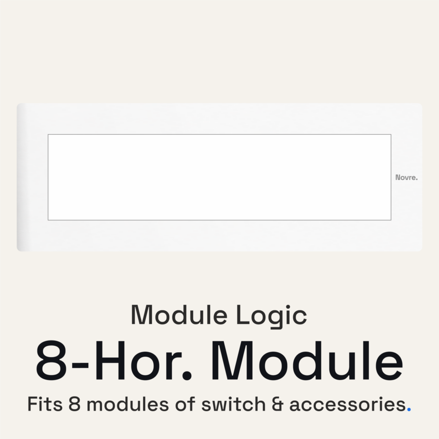 8-Hor Module Core Plate | 8M-Hor | Lunar White