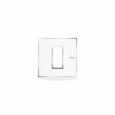 1 Module Aura Plate | 1M | Lunar White
