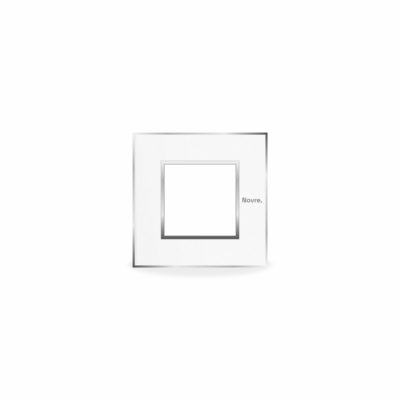 2 Module Aura Plate | 2M | Lunar White