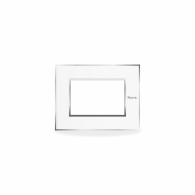 3 Module Aura Plate | 3M | Lunar White