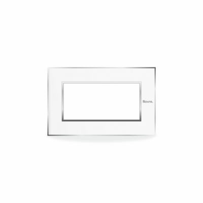 4 Module Aura Plate | 4M | Lunar White