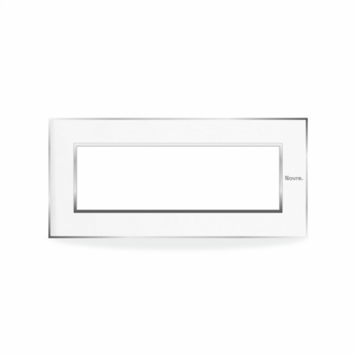 6 Module Aura Plate | 6M | Lunar White