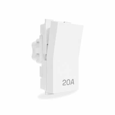 20 Amp Aura 1 Way Switch | 1M | Lunar White