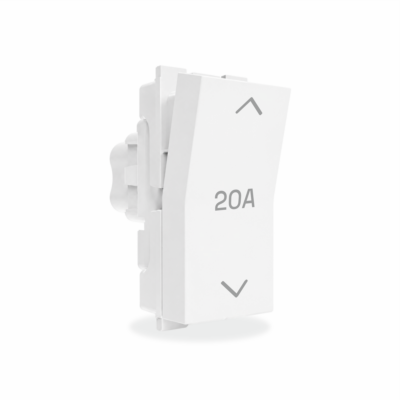 20 Amp Aura 2 Way Switch | 1M | Lunar White
