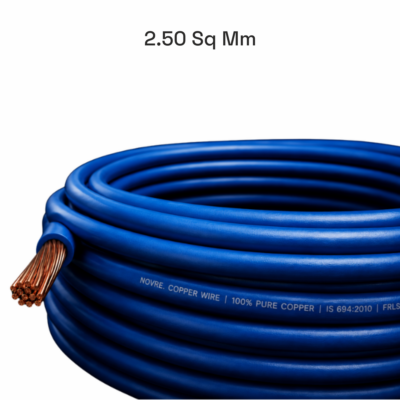 2.50 Sq Mm Flame Retardant Low Smoke (FRLS) House Wire | 90 Metres | Blue